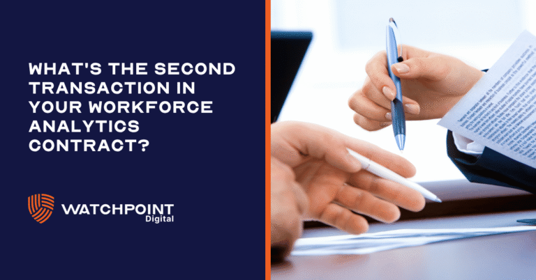 what's the second transaction in your workforce analytics contract